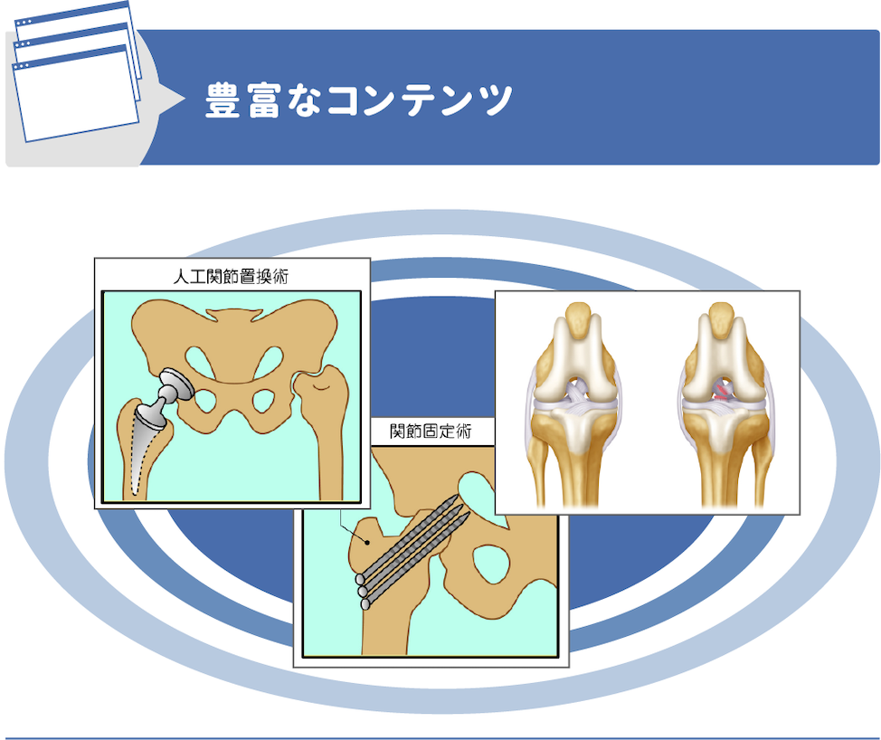 豊富なコンテンツ